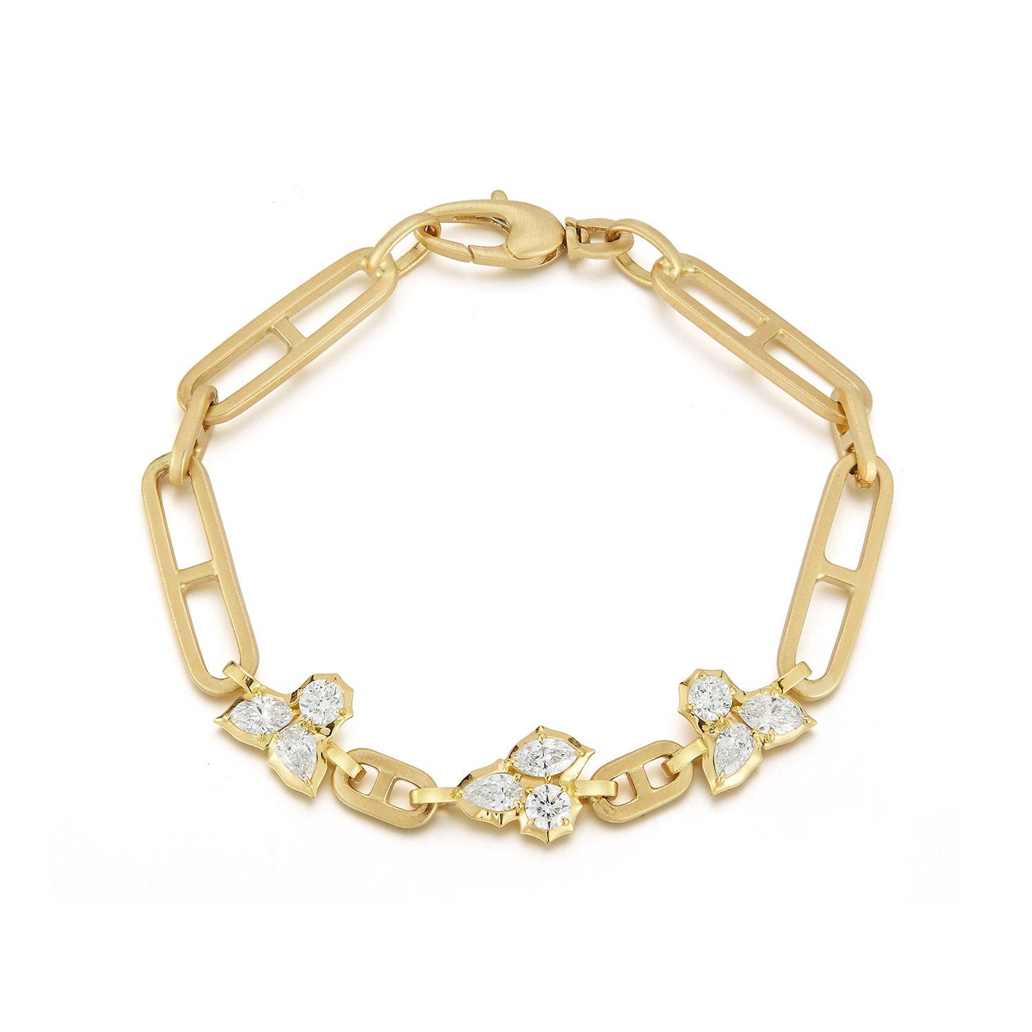 Poppy Diamond Chain Bracelet