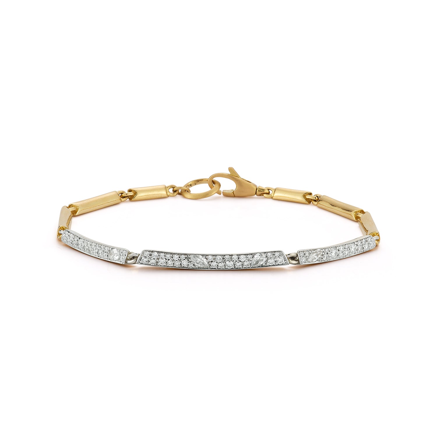 Frankie Half Diamond Station Bracelet
