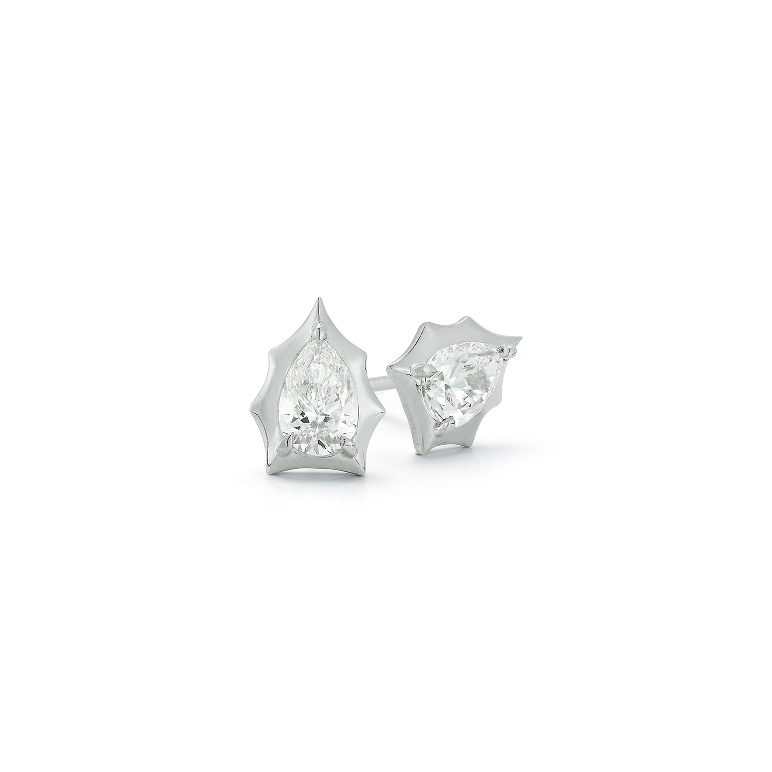 Envoy Pear-Shaped Diamond Stud Earrings