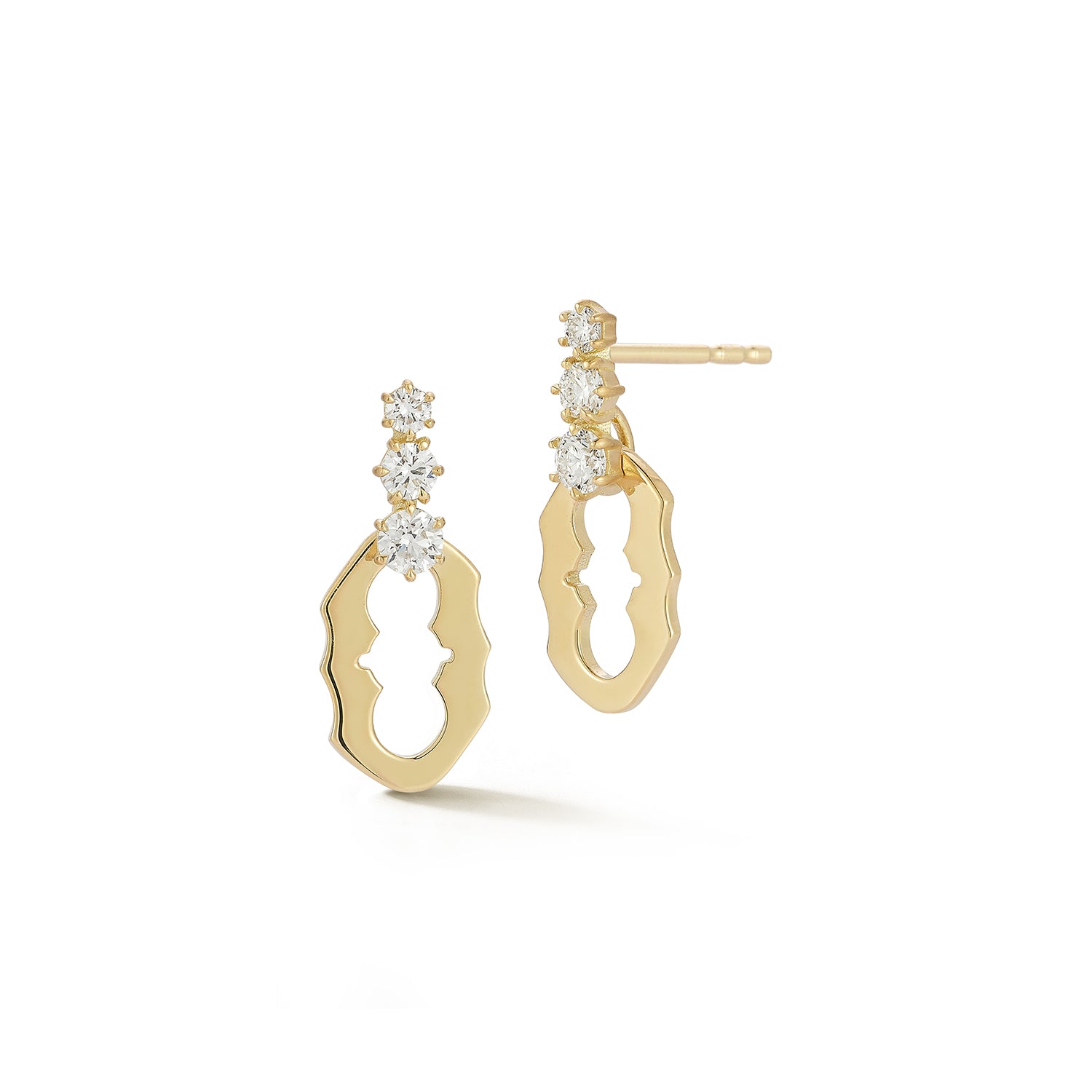 Sophia 3-Stone Drops