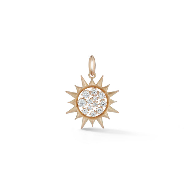 Sun Charm in 18-Karat Gold and Diamonds – Jade Trau