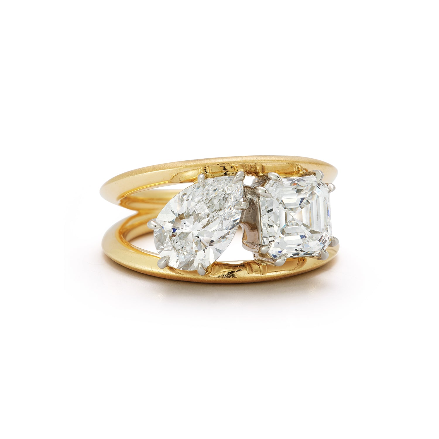 Sadie Two Stone Ring (3.30tcw)