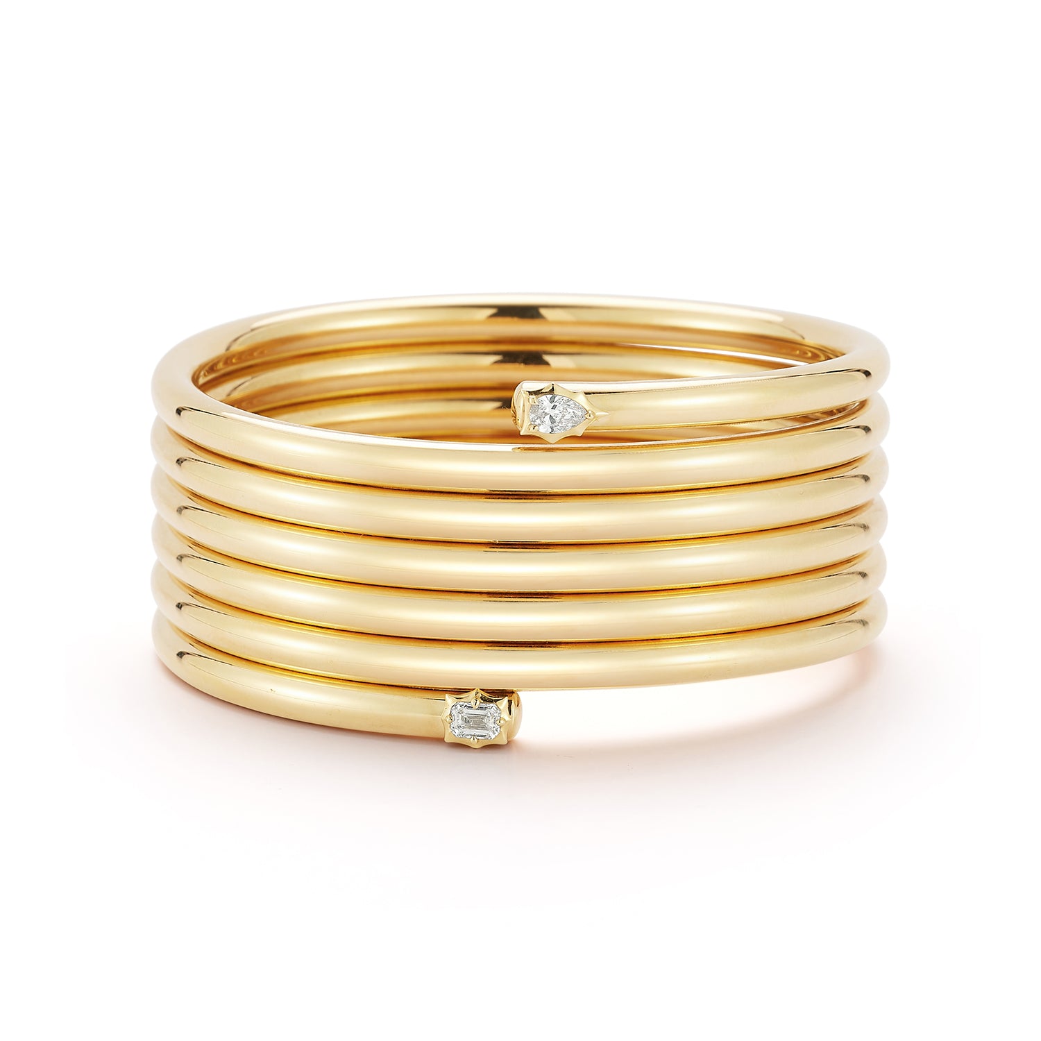 Plié 7 Row Alchemy Diamond Wrap Bracelet