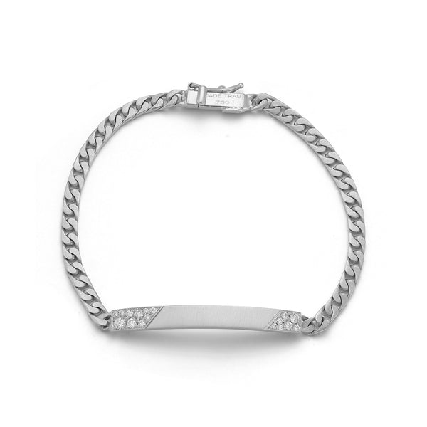 RoweIDBraceletin18KWhiteGold-