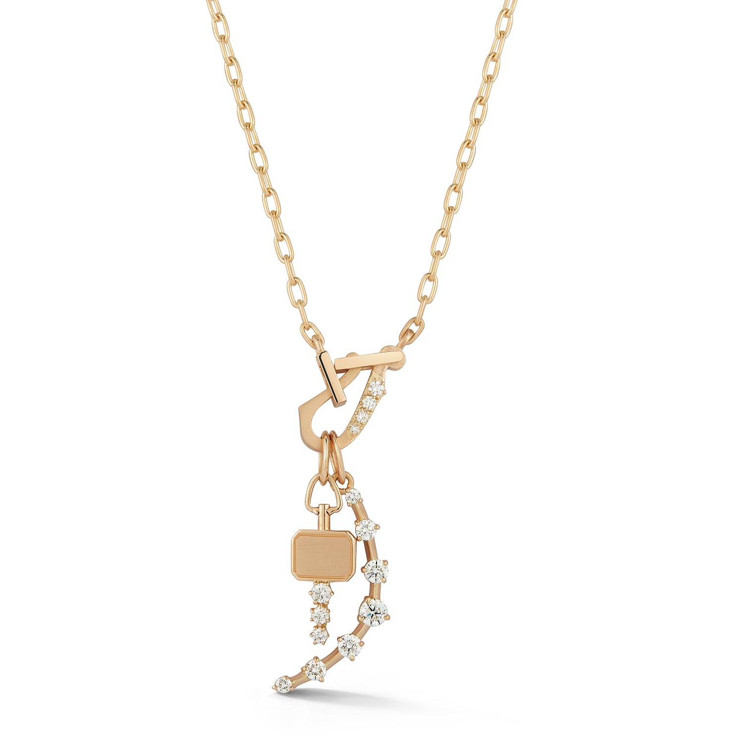 Mini Diamond Lola Key Set in 18K Rose Gold