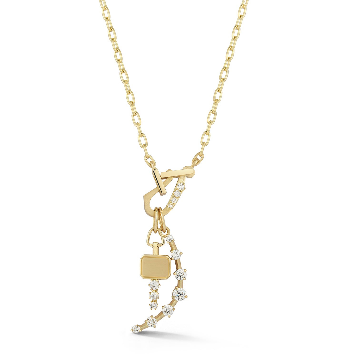 Mini Diamond Lola Key Set in 18K Yellow Gold