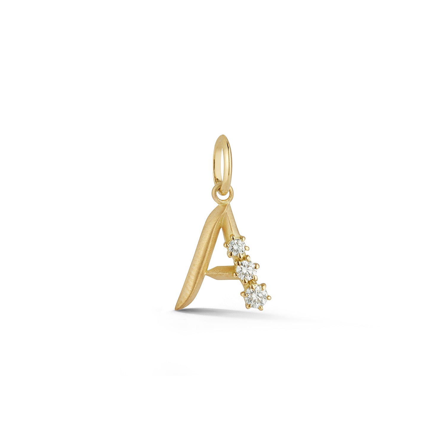 Letter A in 18K Yellow Gold