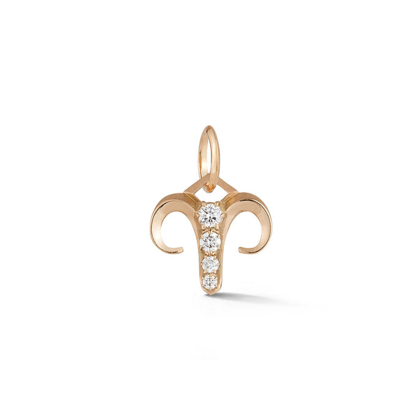 Aries Charm in 18-Karat Gold and Diamonds – Jade Trau