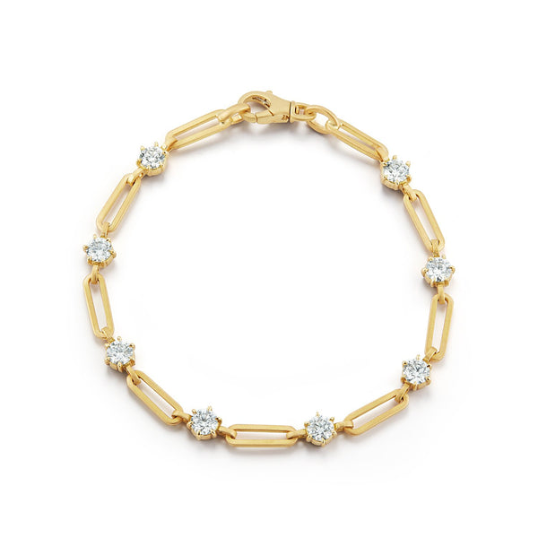 Jade Trau Penelope Hook Bangle Bracelet, 18K Yellow Gold