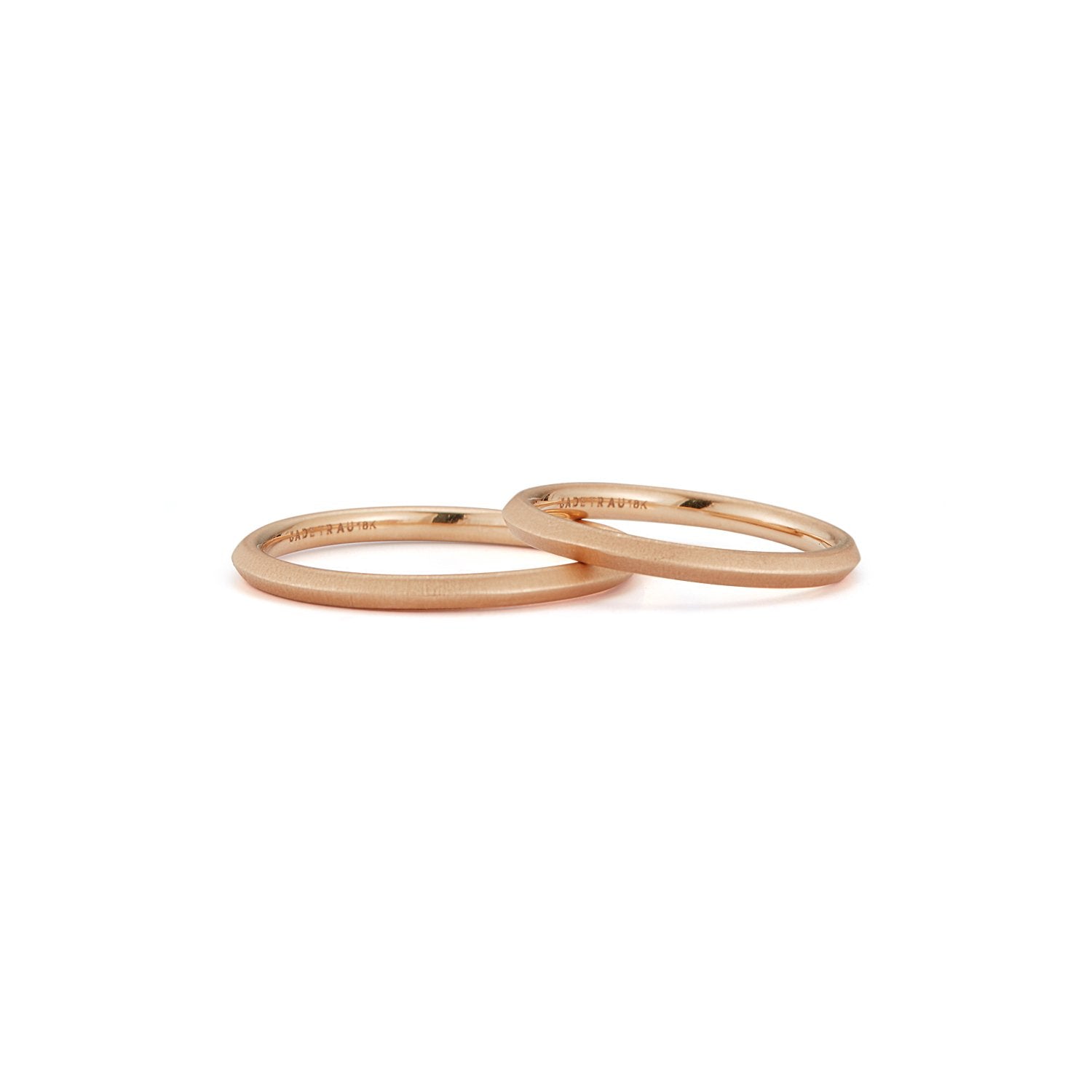 Tatum Knife Edge Band 2.0 in 18K Rose Gold