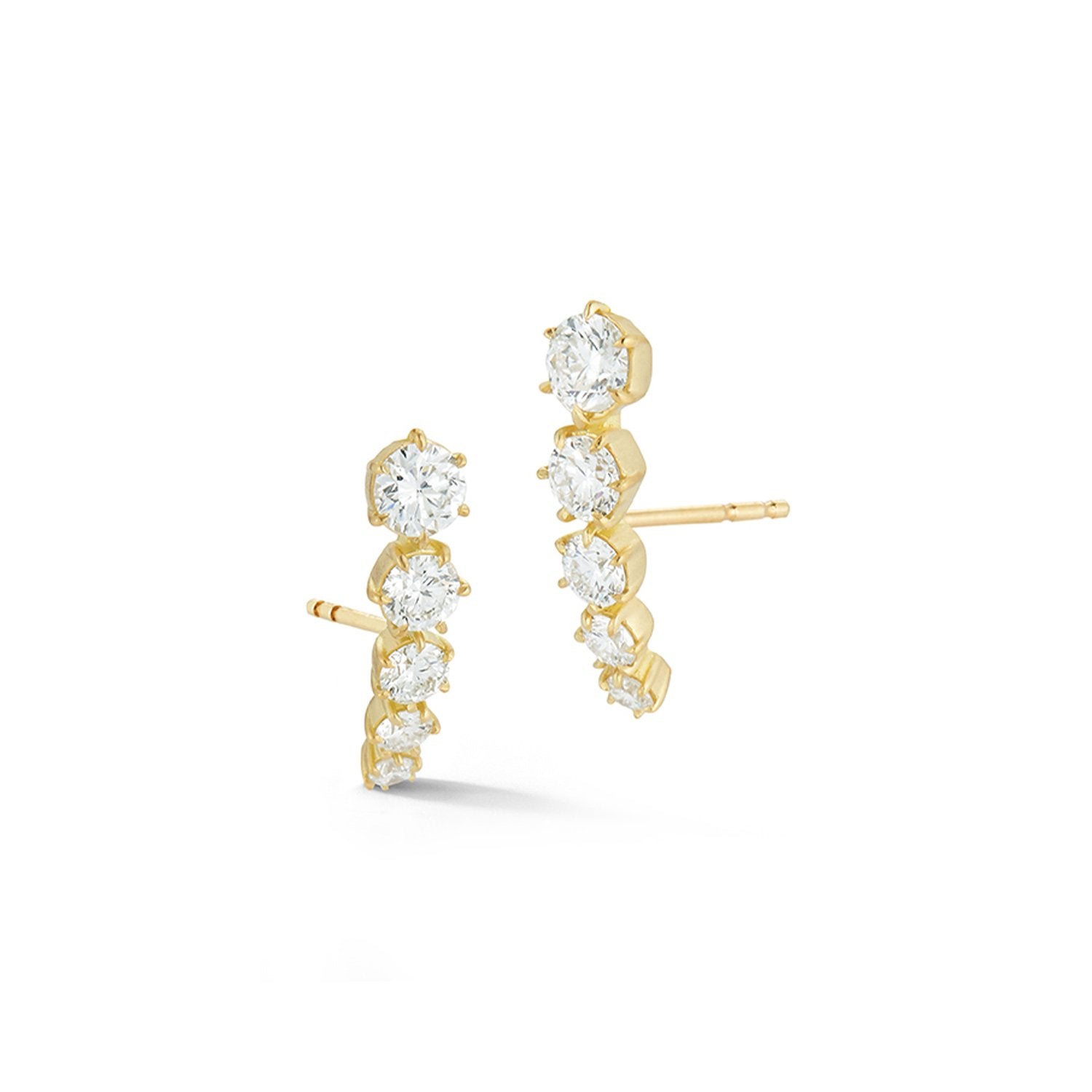 Ara Five Stone Studs in 18K Yellow Gold