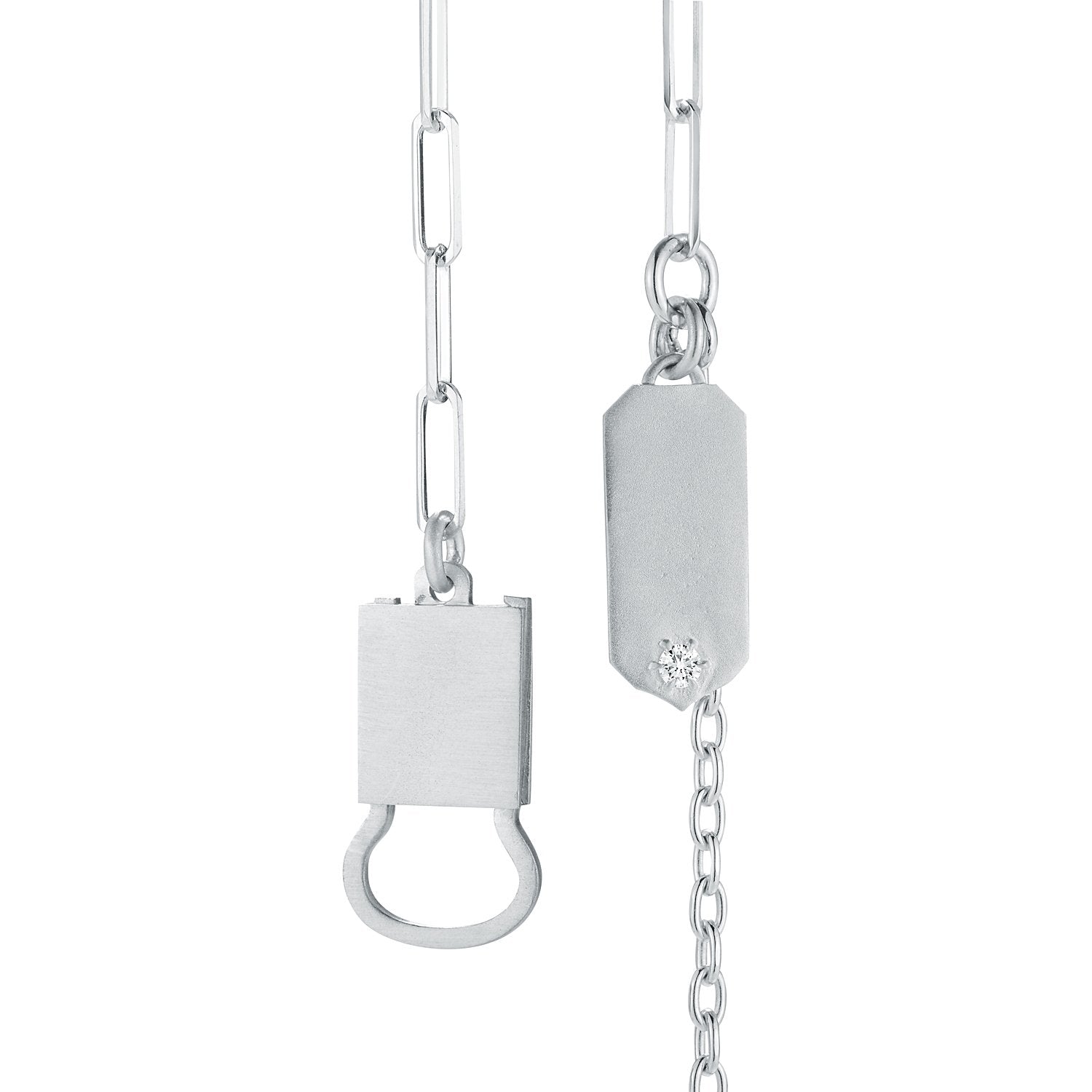 Jade Trau Betty Necklace in 18K White Gold