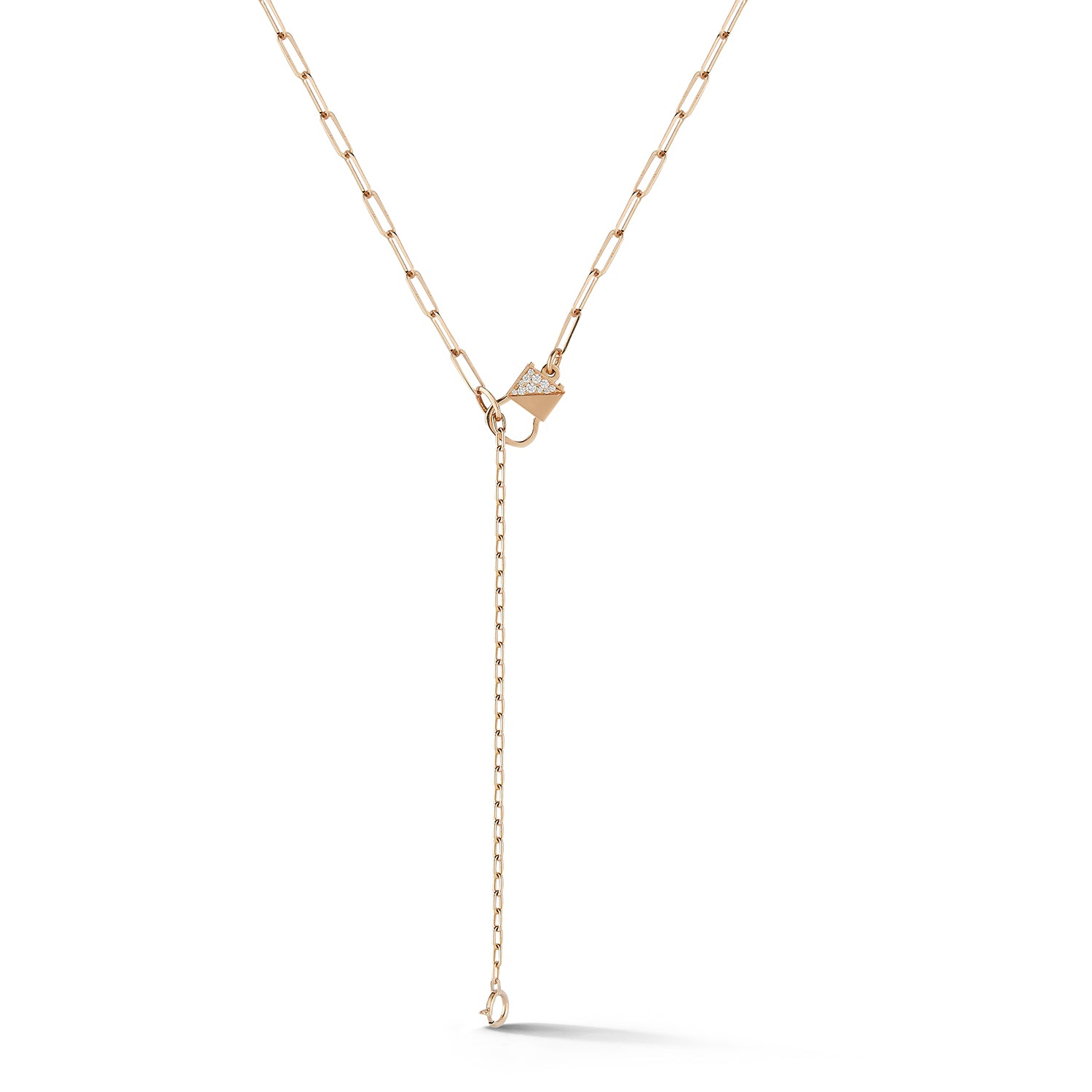 Beatrix Necklace Front in 18K Rose Gold