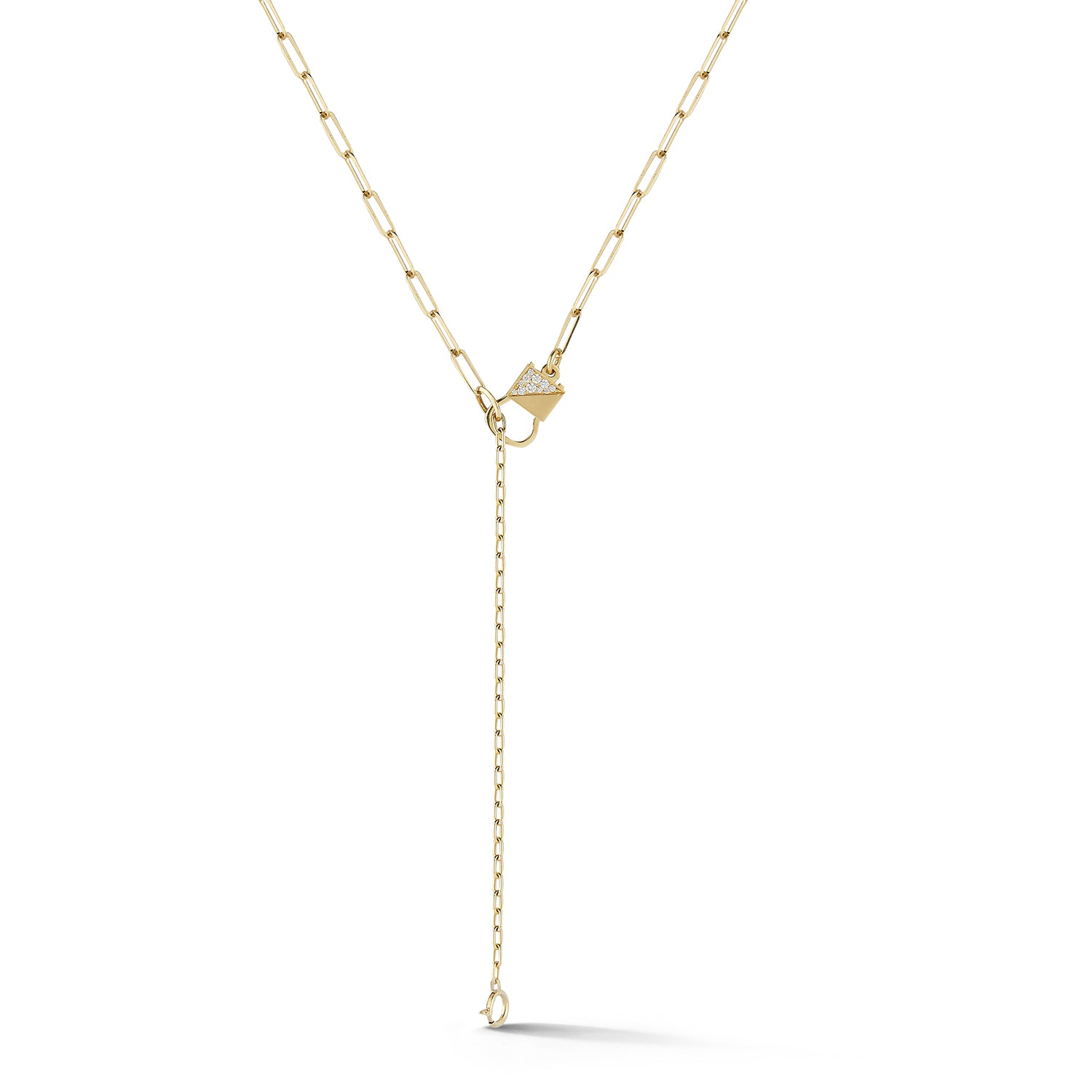 Beatrix Necklace Front in 18K Yellow Gold