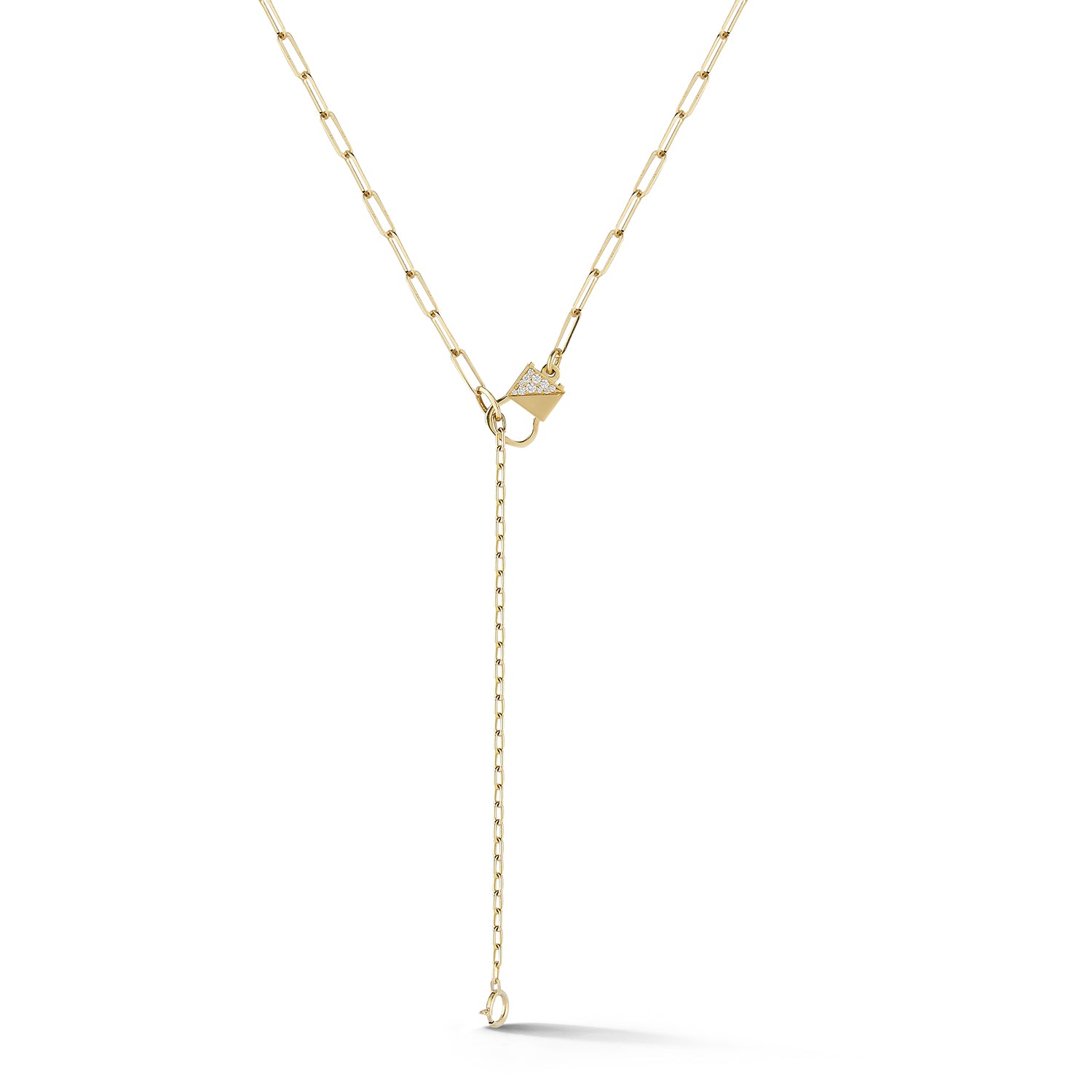 Beatrix Necklace Front in 18K Yellow Gold