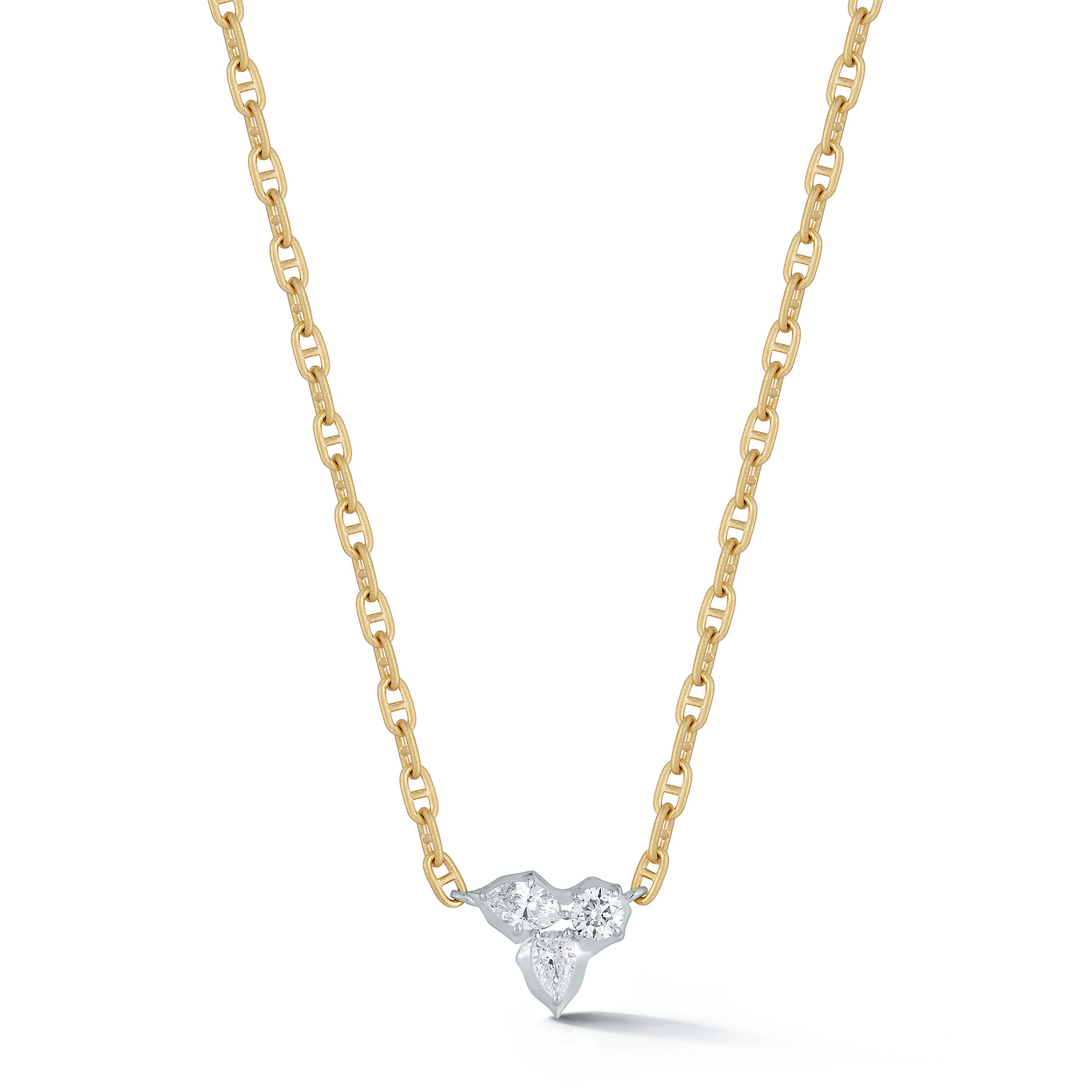 Poppy Two-Tone Pendant in 18K Yellow Gold