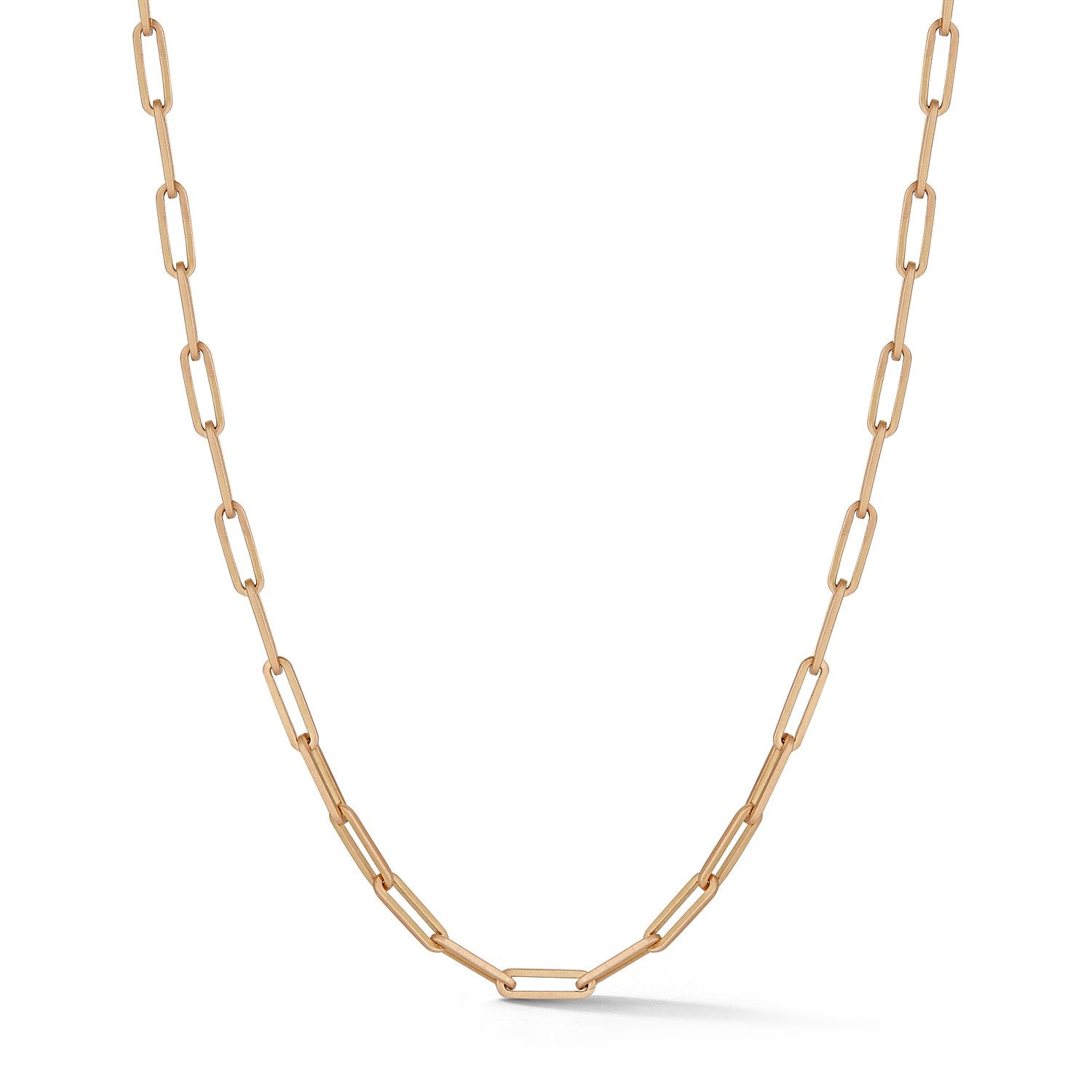 Tatum Large Rectangle Chain in 18K Rose Gold