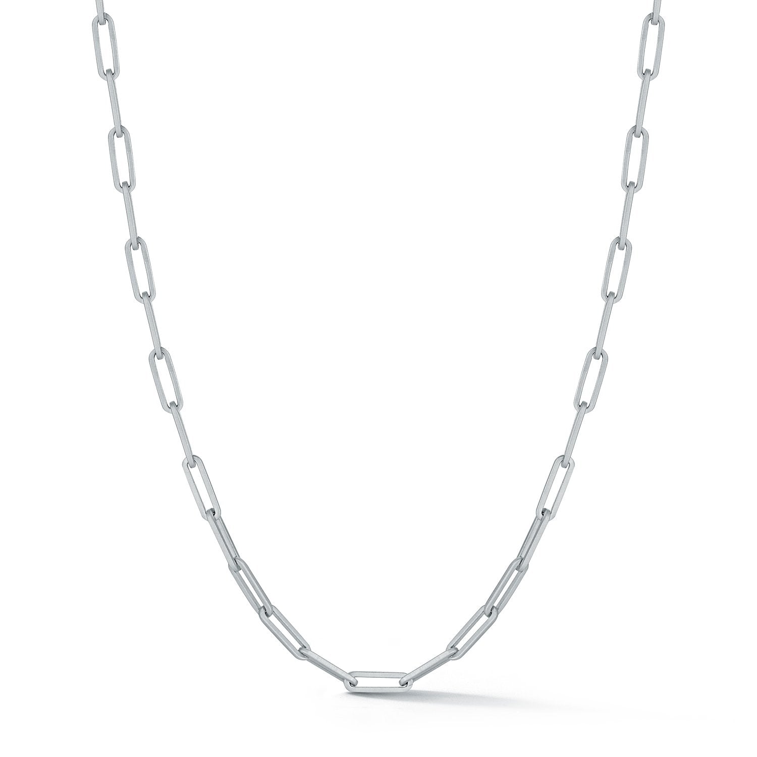 Tatum Large Rectangle Chain in 18K White Gold