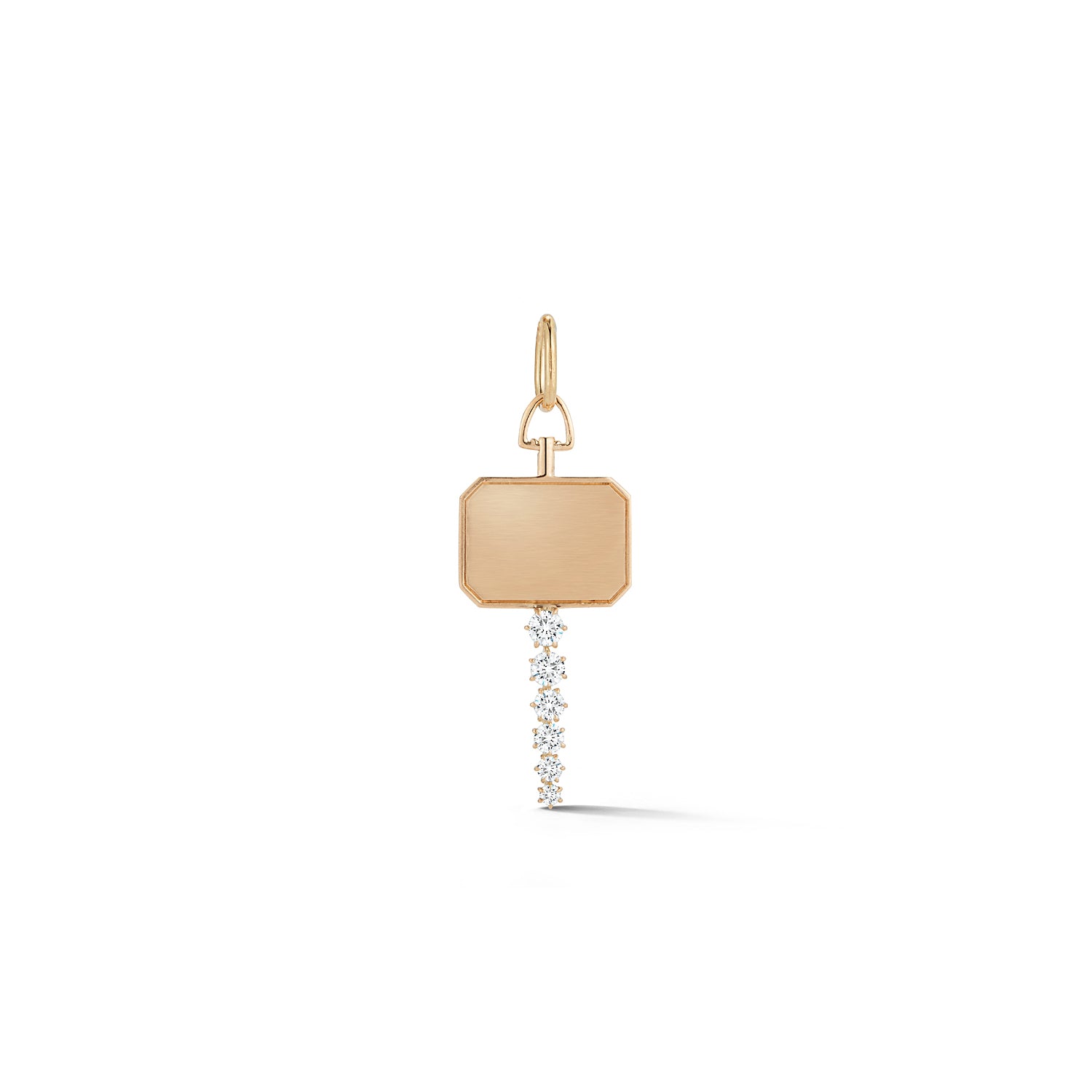 Catherine Key Charm in 18K Rose Gold