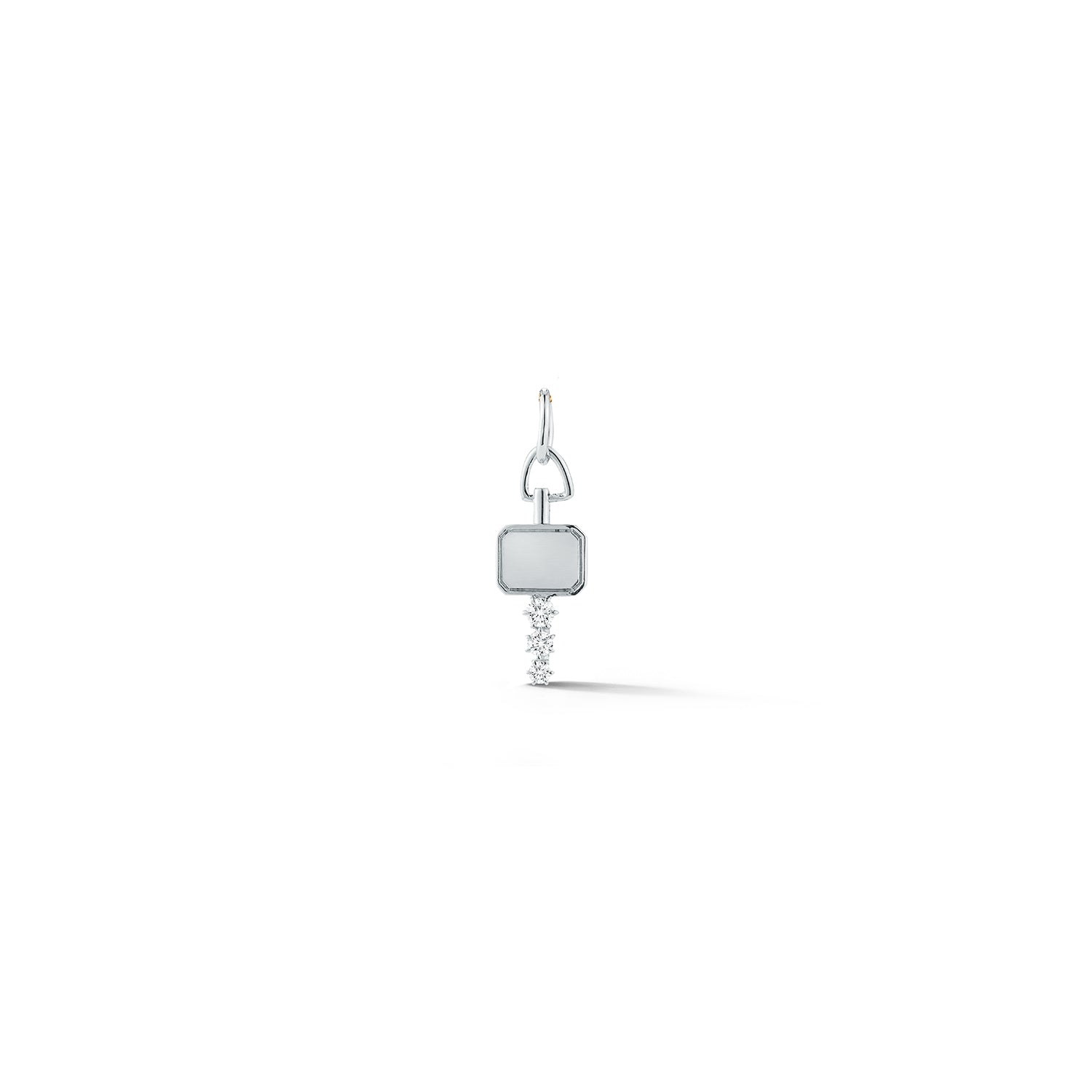 Mini Catherine Key in 18K White Gold