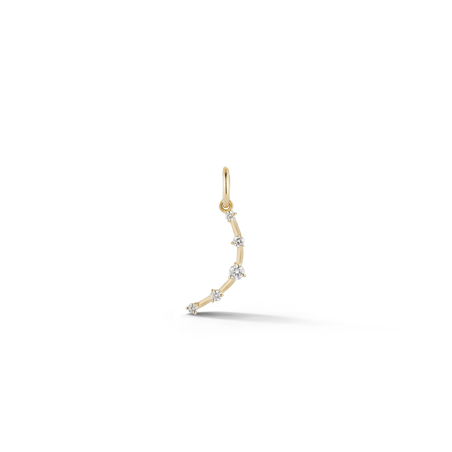 Mini Crescent Charm in 18K Yellow Gold