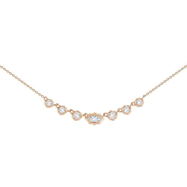 Small Maverick Necklace in 18K Rose Gold