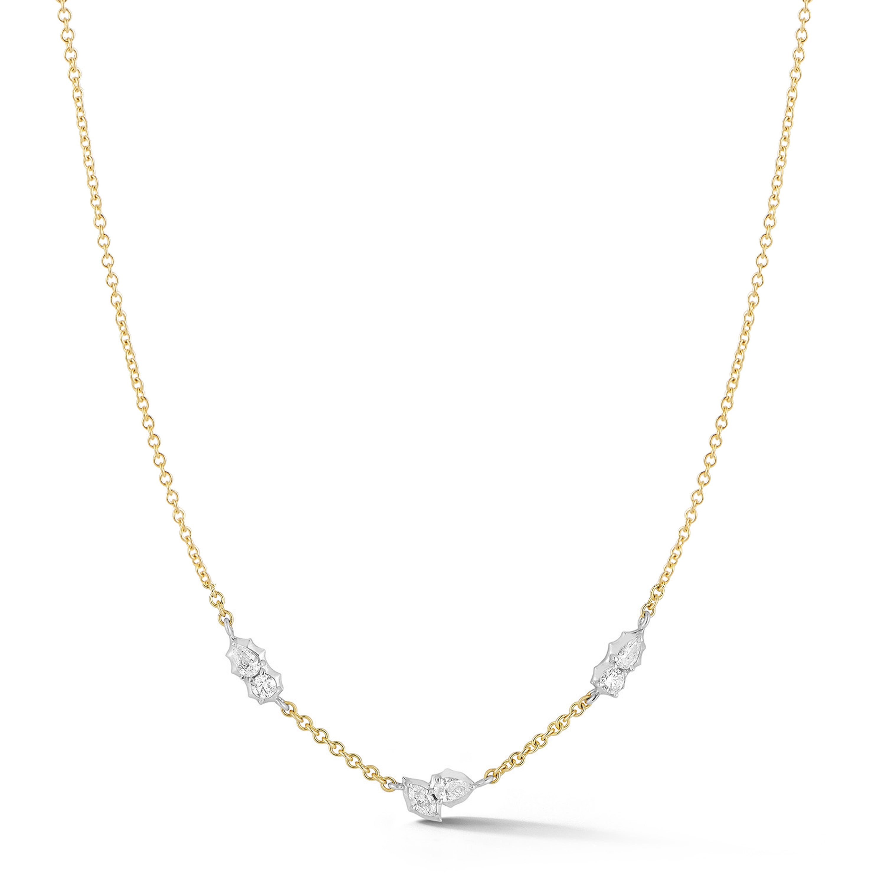 Posey Two-Tone Station Necklace