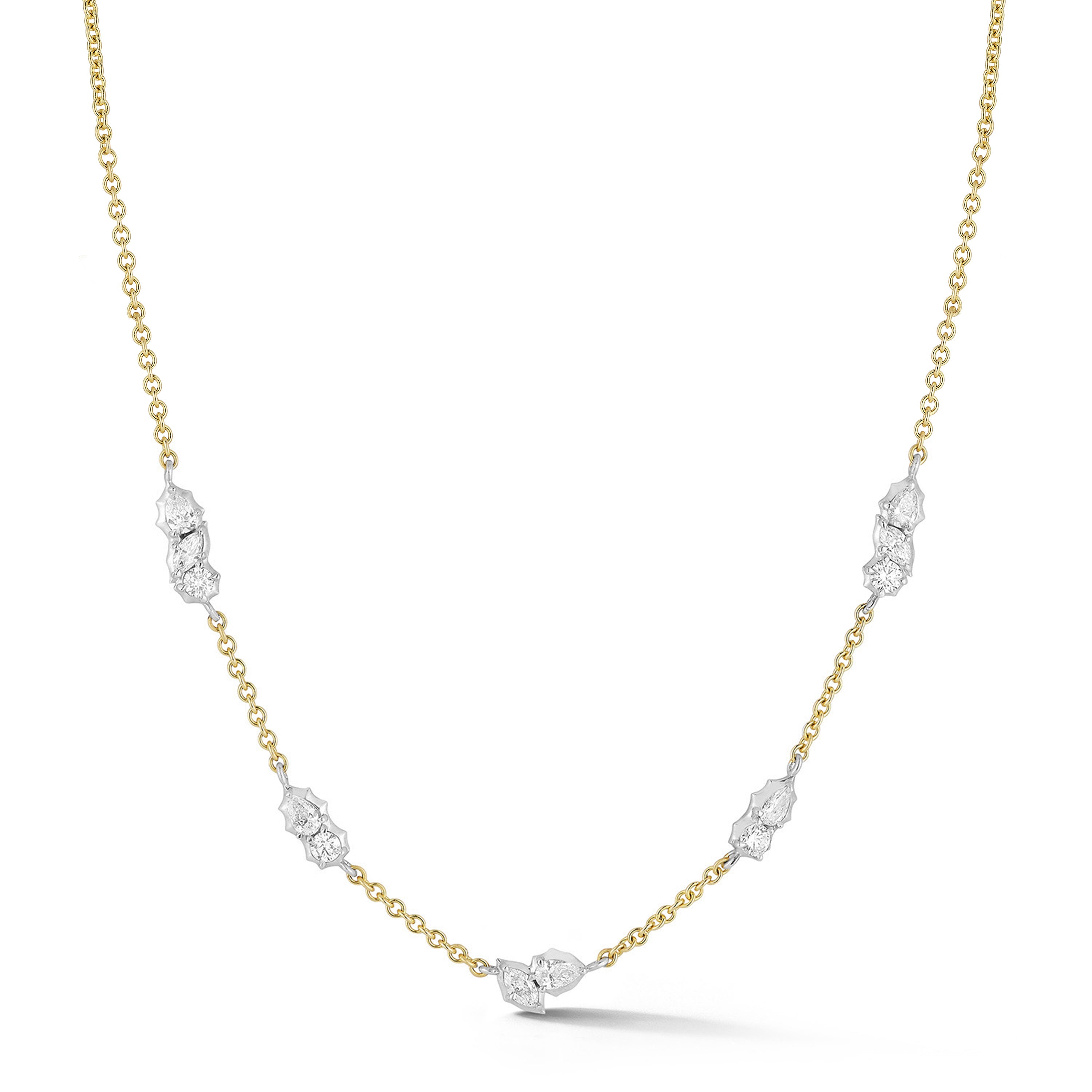 Posey Two-Tone Station Necklace