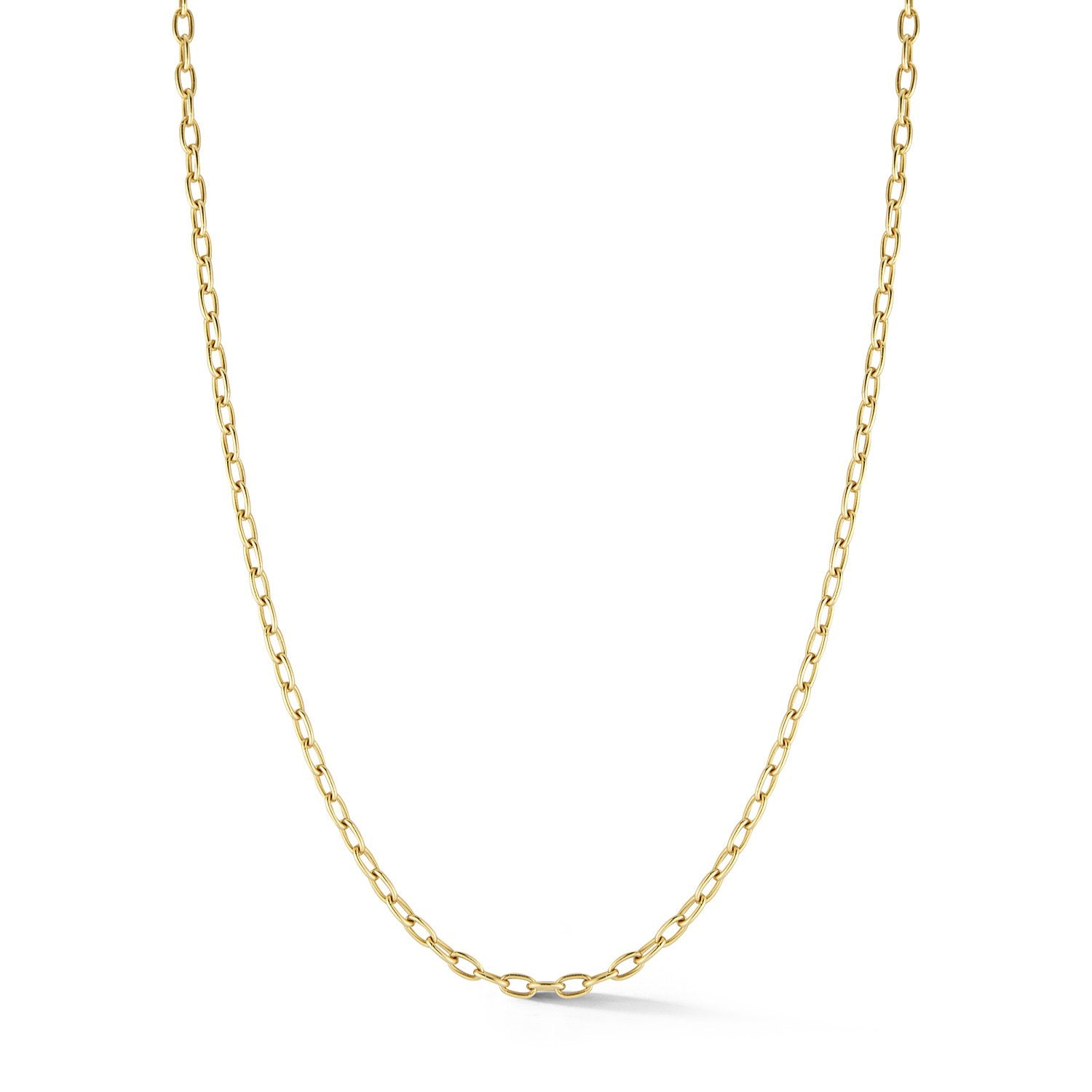 Oval Link Chain Necklace in 18K Yellow Gold