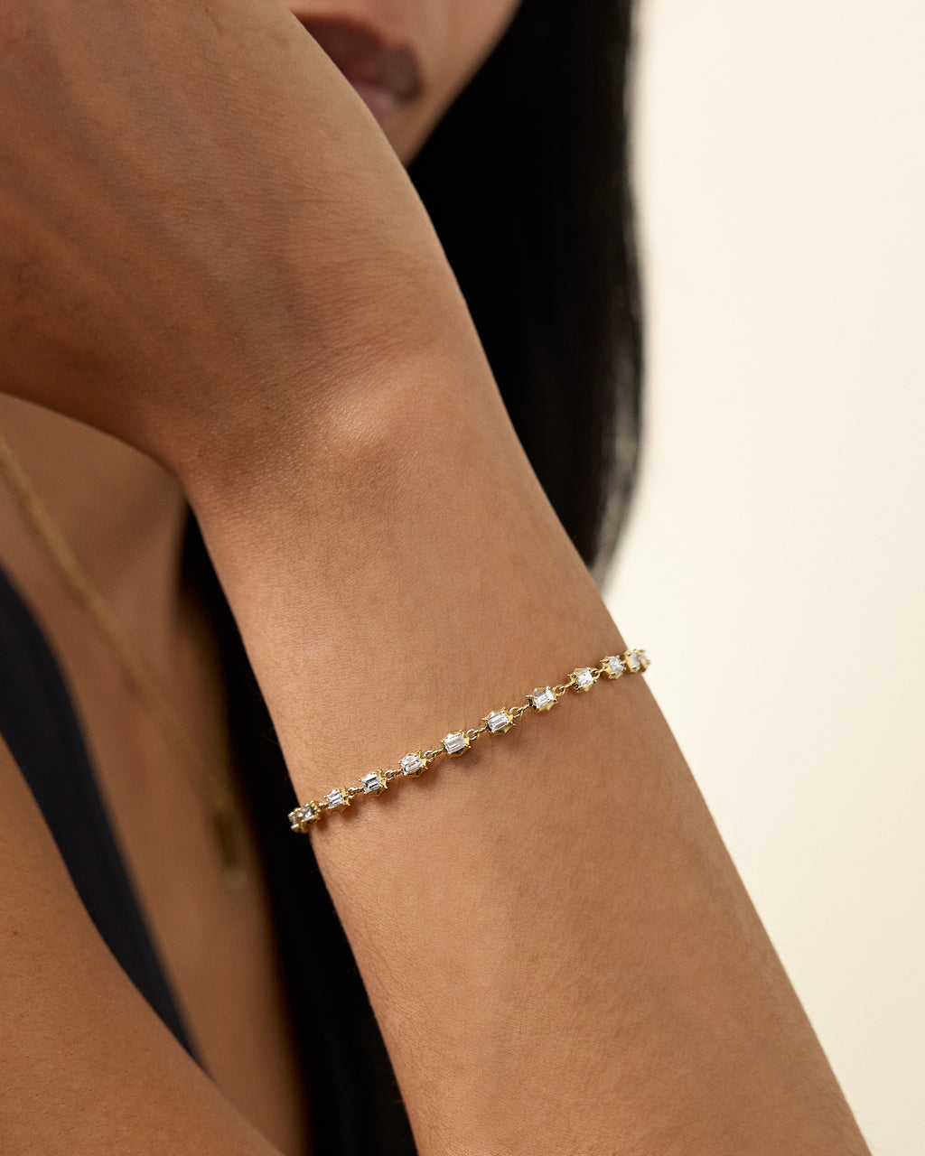 Small Vanguard Diamond Tennis Bracelet