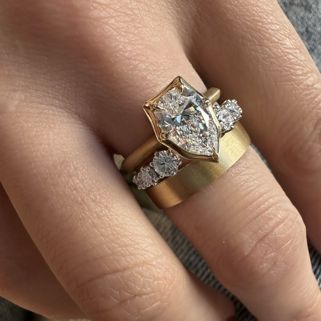 Alchemy Pear Solitaire Ring (1.50tcw)