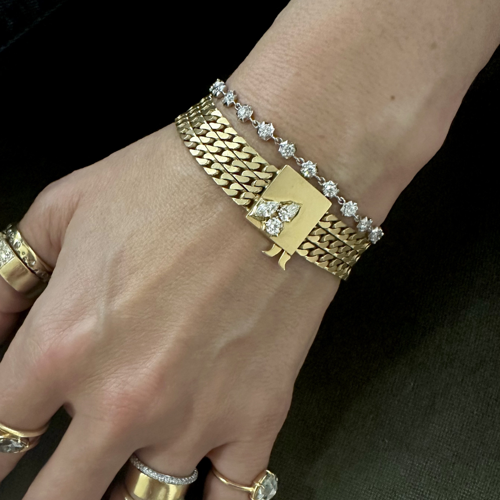 Large Sophisticate Diamond Tennis Bracelet