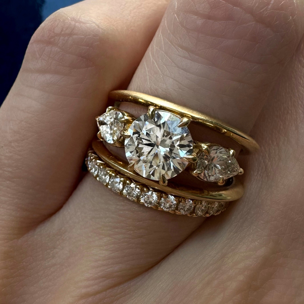 Sadie Three Stone Ring