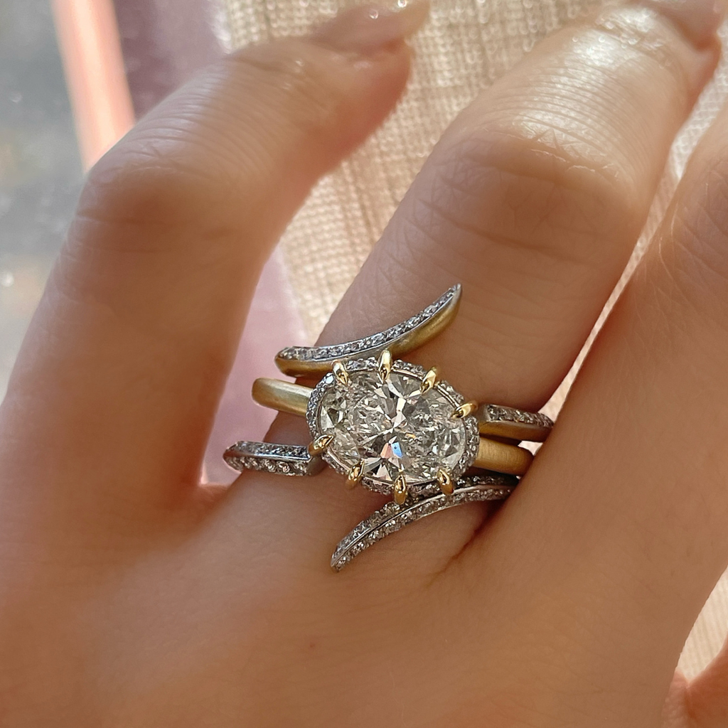 Scarlett Oval Solitaire Ring (3.51tcw)