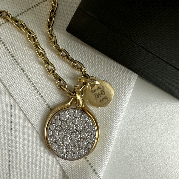 Diana Round Diamond Pave Charm