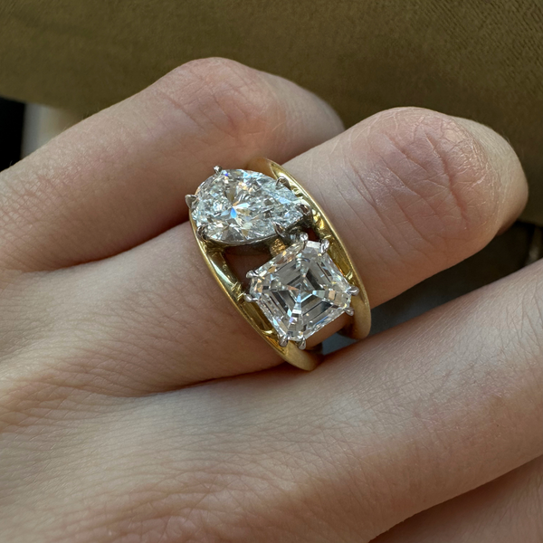 Sadie Two Stone Ring (3.30tcw)