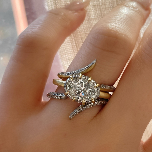 Scarlett Oval Solitaire Ring (3.51tcw)