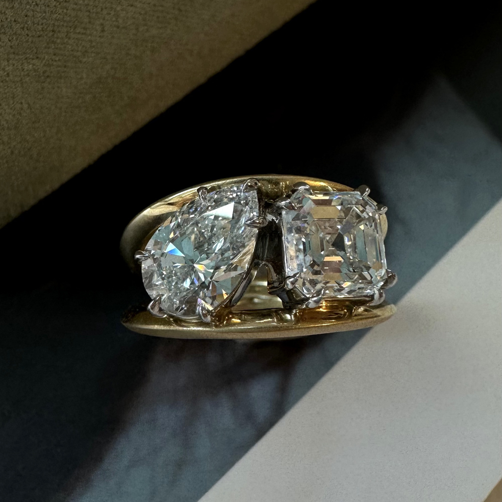 Sadie Two Stone Ring (3.30tcw)