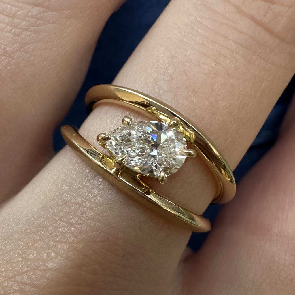 Sadie Solitaire Ring, Fancy Center