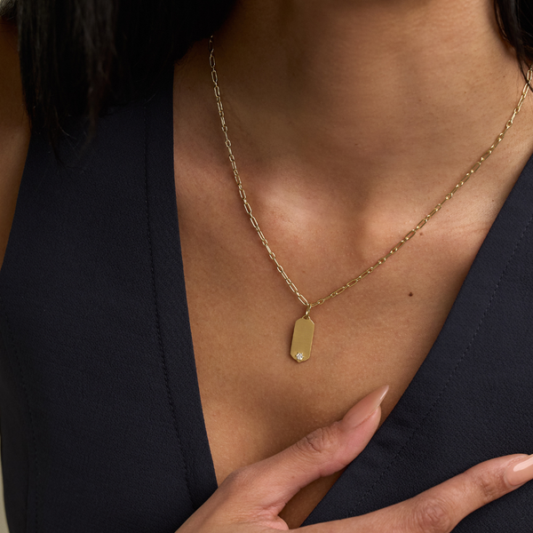 Betty Gold Tag Charm