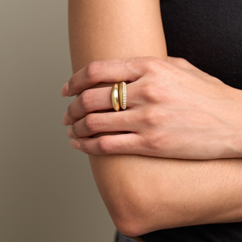 Frankie Half Diamond Ring