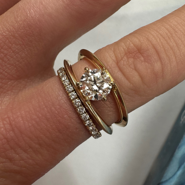 Sadie Round Solitaire Ring (1.01tcw)