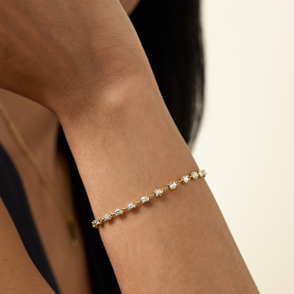 Small Vanguard Diamond Tennis Bracelet