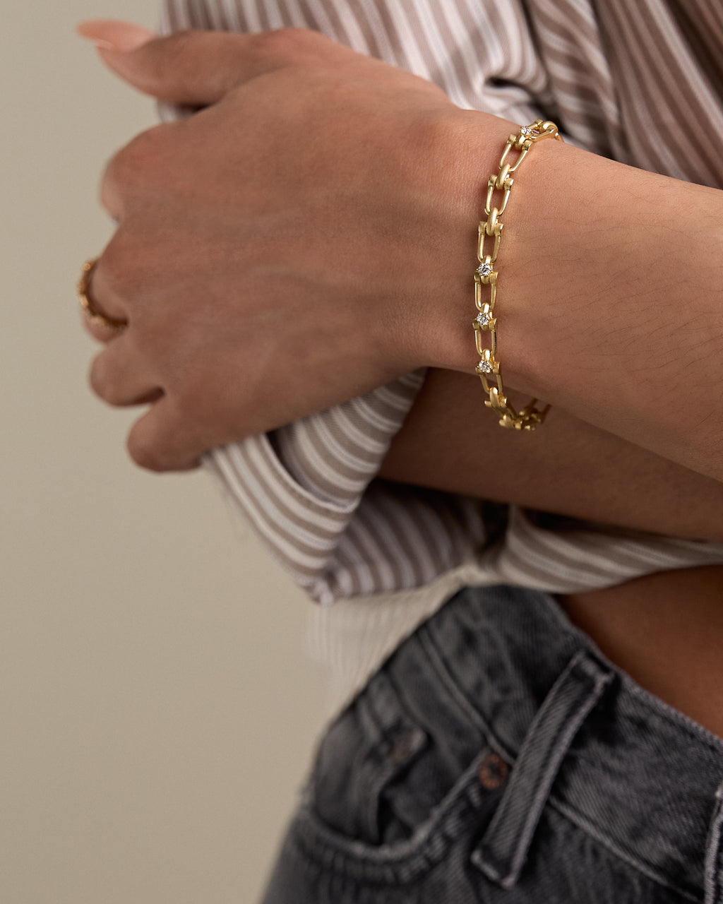 Georgina Diamond Link Bracelet