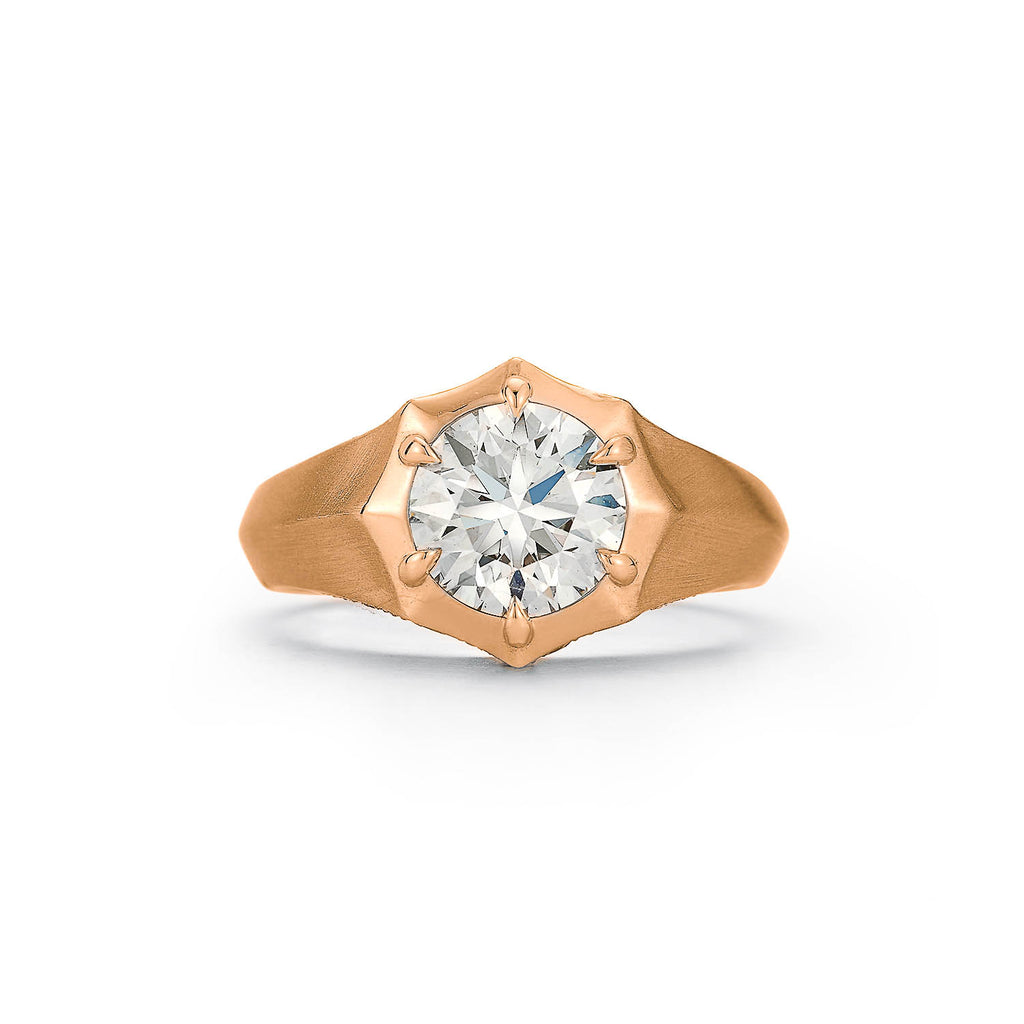 Pave Sloane Solitaire Ring (Setting Only)