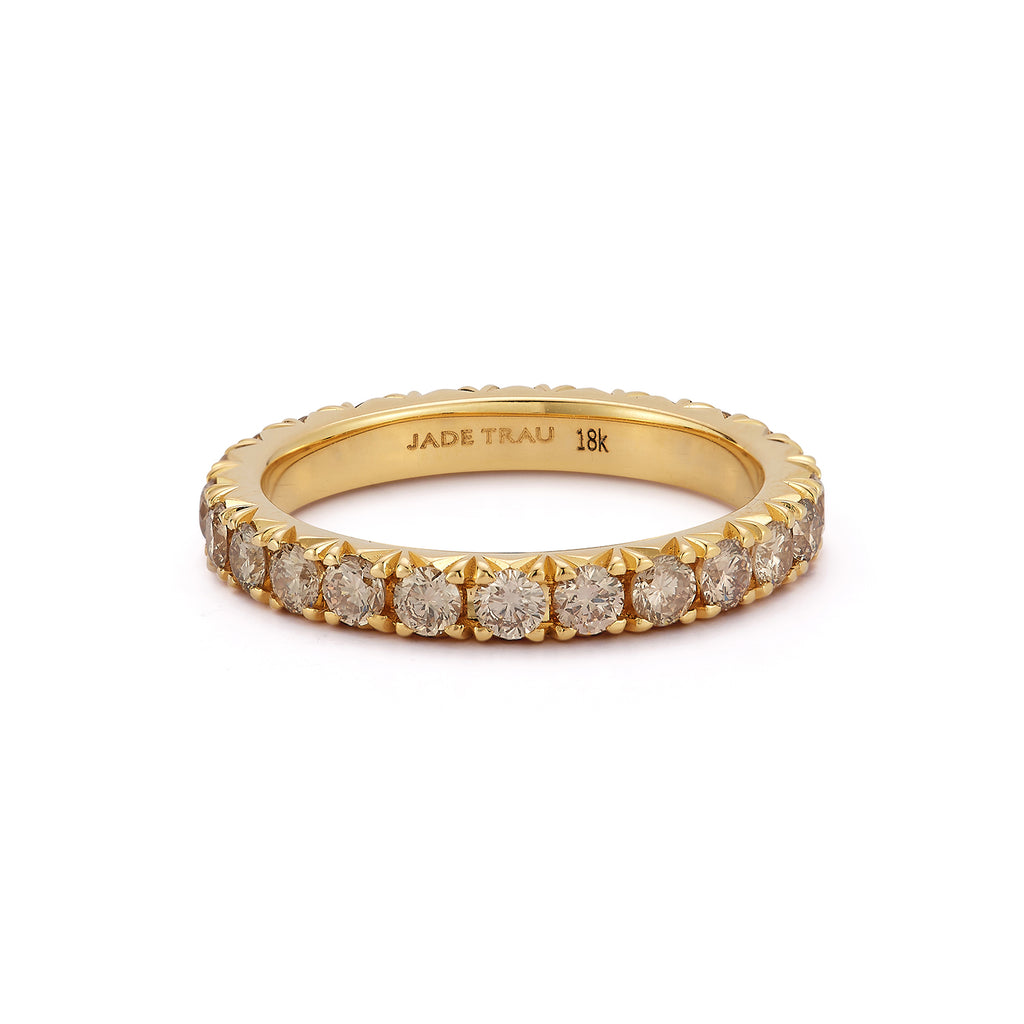 Brown Pavé Eternity Band 2.3