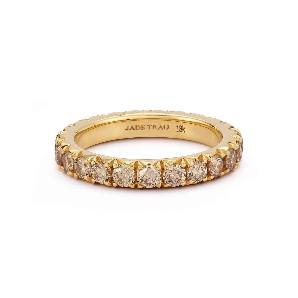 Brown Pavé Eternity Band 2.6