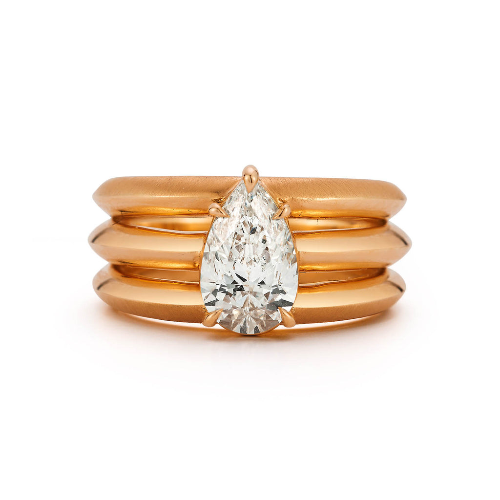 Triple Frankie Solitaire Ring (Setting Only)
