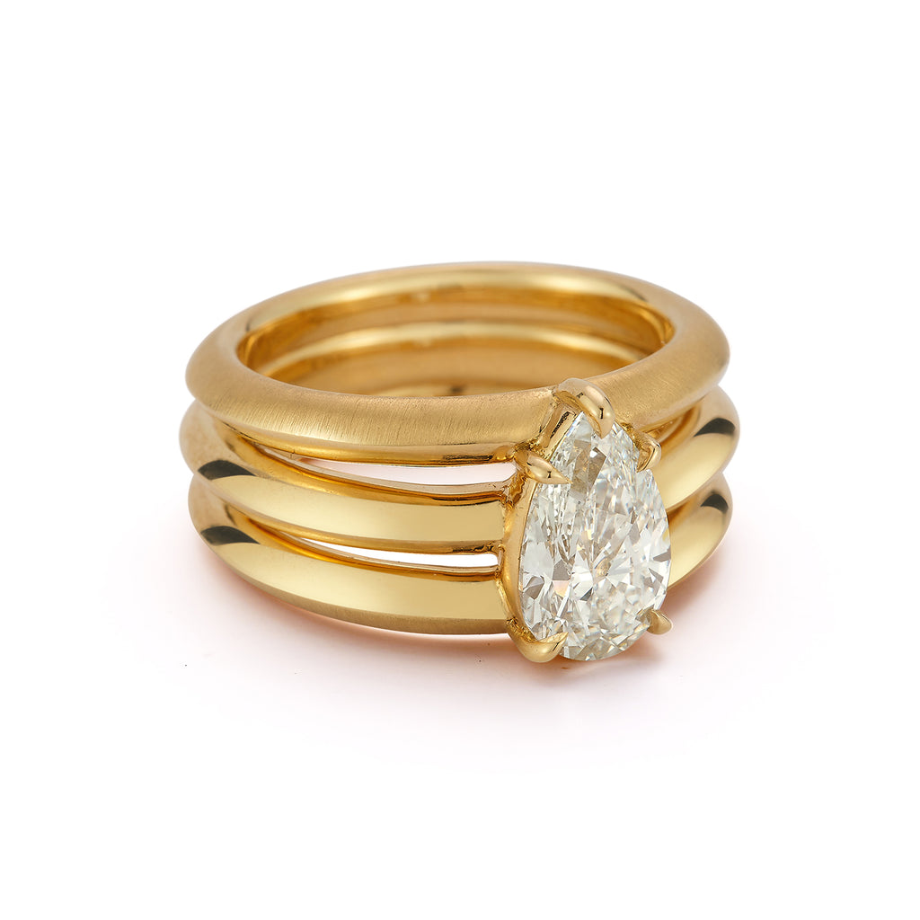 Triple Frankie Solitaire Ring (Setting Only)