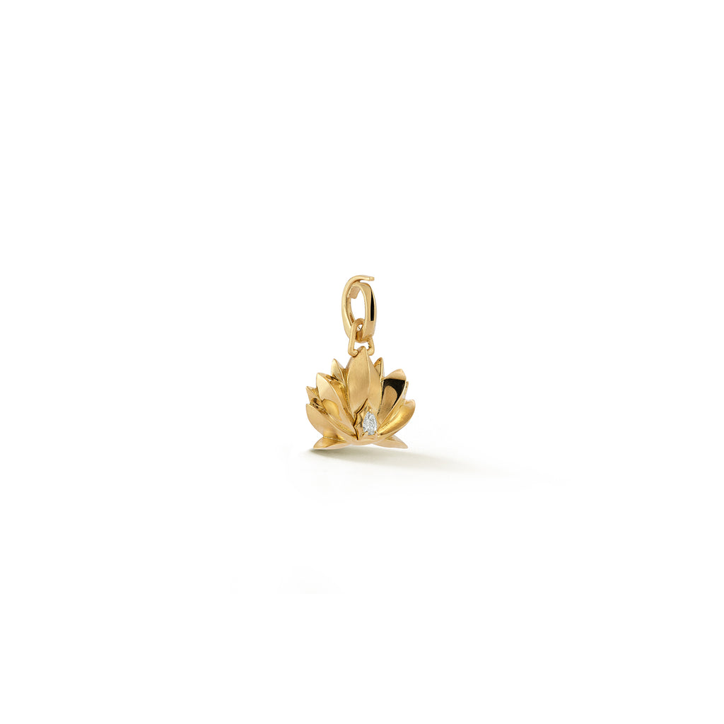 Mini Lotus Charm